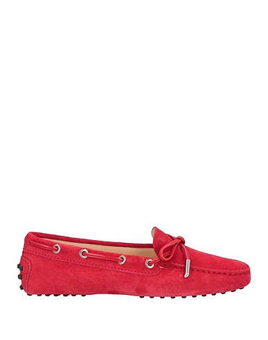 TOD'S Loafers Red Soft Leather