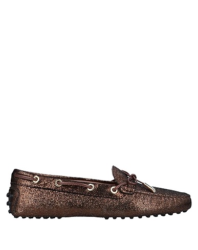 TOD'S Mokassins Bronze Leder