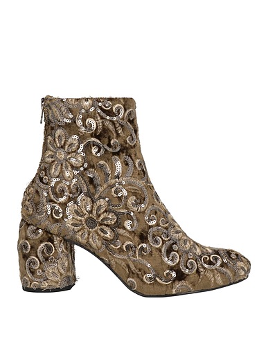 CHIO Ankle boot Military green Textile fibers