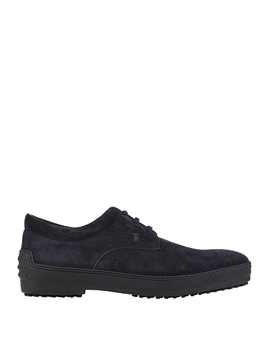 TOD'S Laced shoes Midnight blue Leather