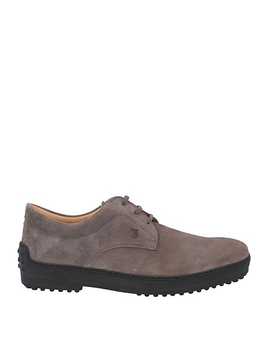 TOD'S Laced shoes Taupe Leather