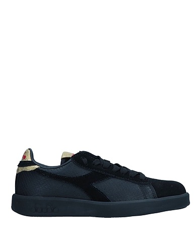 DIADORA Sneakers Black Leather, Textile fibres