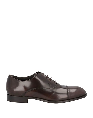 TOD'S Laced shoes Chocolate brown Leather