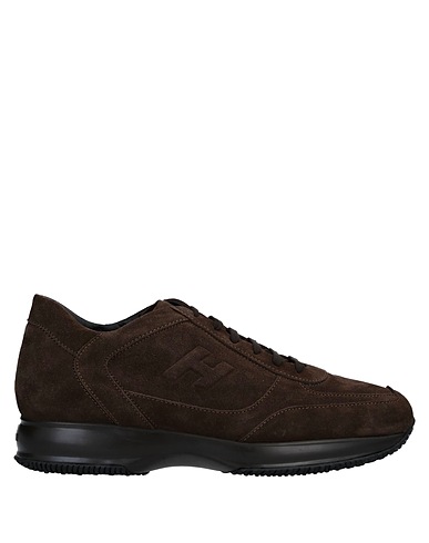 HOGAN Sneakers Dark brown Leather