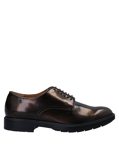 FRATELLI ROSSETTI Laced shoes Bronze Soft Leather