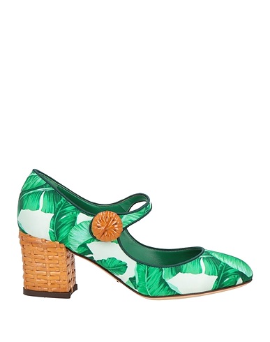 DOLCE&GABBANA Pump Green 72% Silk, 28% Viscose