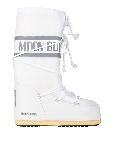 MOON BOOT Stivaletti MOON BOOT NYLON                    
 Bianco Fibre tessili