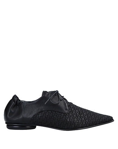 MALLONI Laced shoes Black Leather
