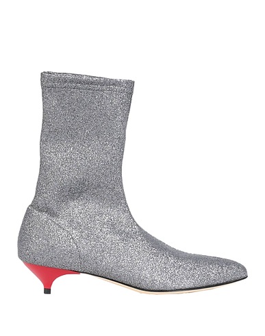 GIA COUTURE Ankle boot GIA ANKLE BOOT
 Silver 65% Polyurethane, 30% Polyester, 5% Elastane