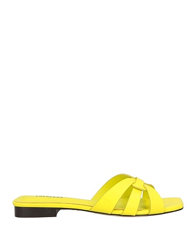 LOLA CRUZ Sandals Lime green Leather