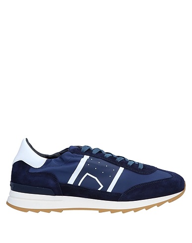 PHILIPPE MODEL Sneakers Midnight blue Leather, Textile fibres
