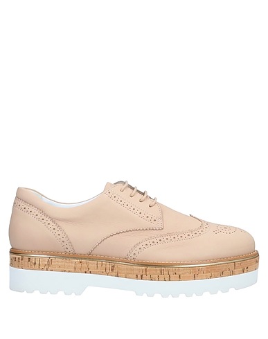 HOGAN Laced shoes Sand Leather