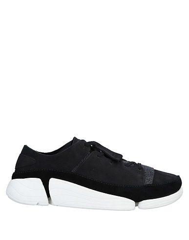 CLARKS ORIGINALS Sneakers Black Leather, Textile fibers