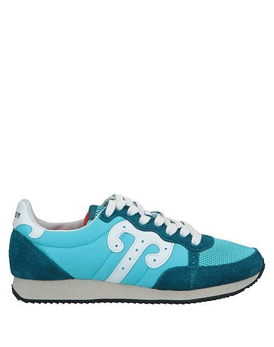 WUSHU RUYI Sneakers Azure Leather, Textile fibers