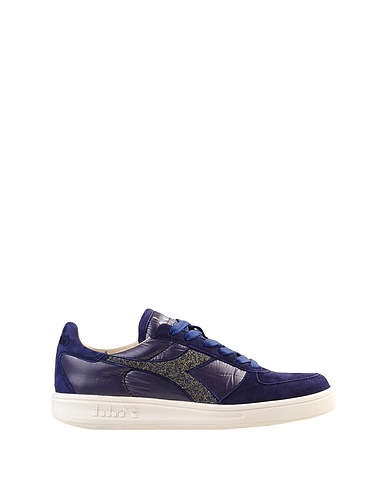 DIADORA HERITAGE Sneakers B.ELITE W ITA
 Dark purple Leather, Textile fibres
