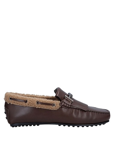 TOD'S Loafers Dark brown Leather
