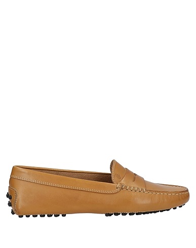 TOD'S Loafers Camel Calfskin