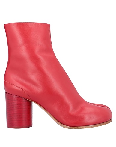 MAISON MARGIELA Ankle boot Red Soft Leather