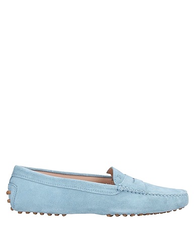 TOD'S Loafers Sky blue Leather