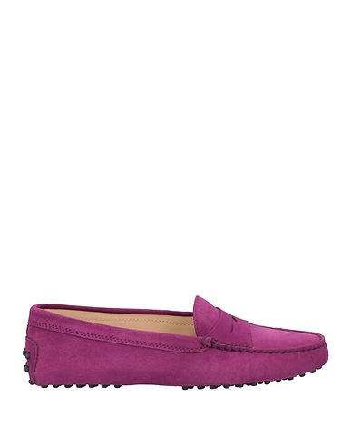 TOD'S Loafers Plum Leather