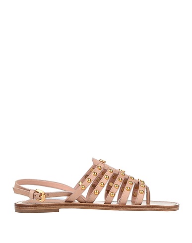 MOSCHINO Flip flops Beige Cowhide