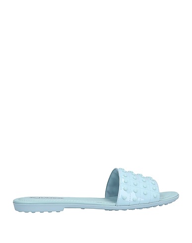 TOD'S Sandali Celeste Pelle, Fibre tessili