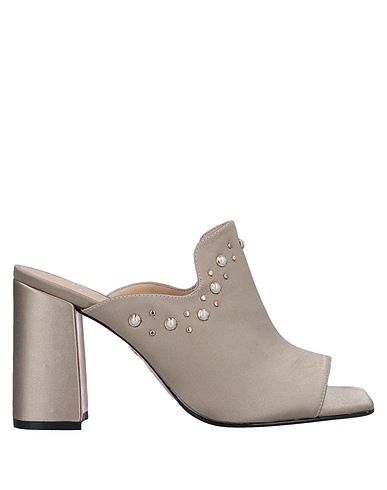 SPAZIOMODA Sandals Khaki Textile fibers