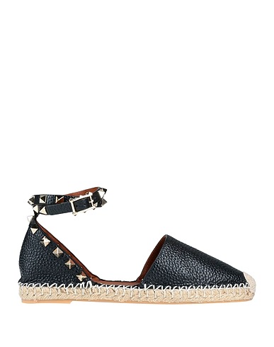 VALENTINO GARAVANI Espadrilles Black Leather