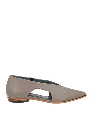 MALLONI Ballet flats Grey Leather