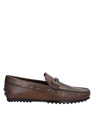 TOD'S Loafers Khaki Leather