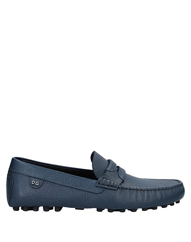 DOLCE&GABBANA Loafers Midnight blue 100% Calfskin