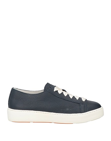 SANTONI Sneakers Navy blue Leather