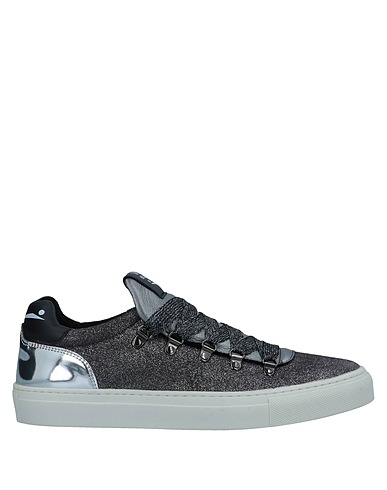 VOILE BLANCHE Sneakers Lead Leather, Textile fibres