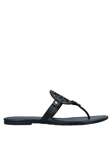 TORY BURCH Flip flops Black Soft Leather