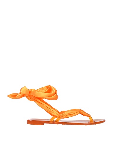 CASADEI Flip flops Orange PVC - Polyvinyl chloride