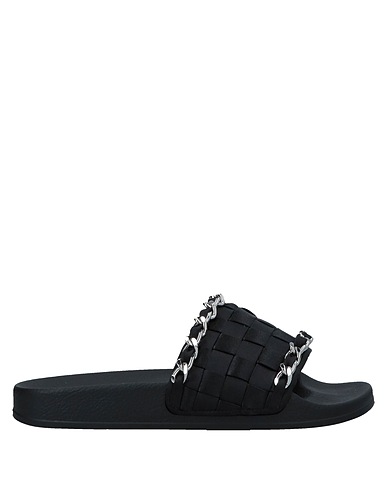 PINKO Sandals Black Textile fibers