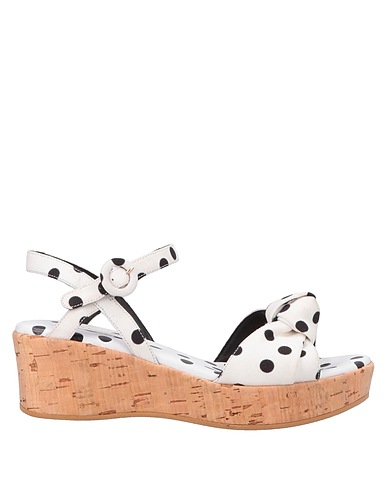 DOLCE&GABBANA Sandals White Textile fibres