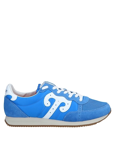 WUSHU RUYI Sneakers Bright blue Textile fibres, Soft Leather