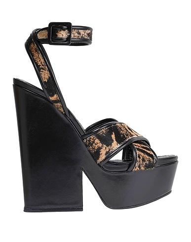 SERGIO ROSSI Sandals Beige Leather