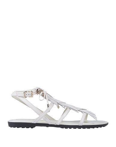 TOD'S Sandals White Soft Leather