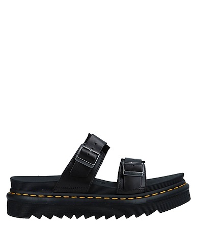 DR. MARTENS Sandals Black Soft Leather