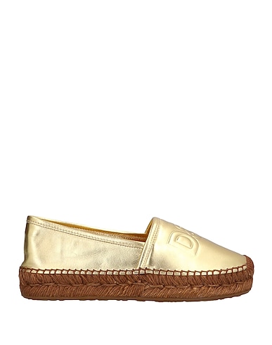 DOLCE&GABBANA Espadrilles Gold Leather