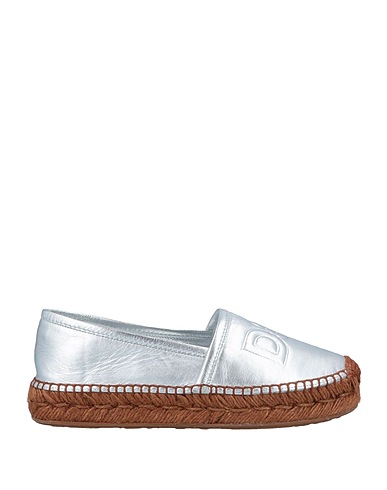 DOLCE&GABBANA Espadrilles Silber Leder