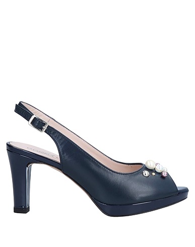 DONNA SOFT Sandals Midnight blue Leather