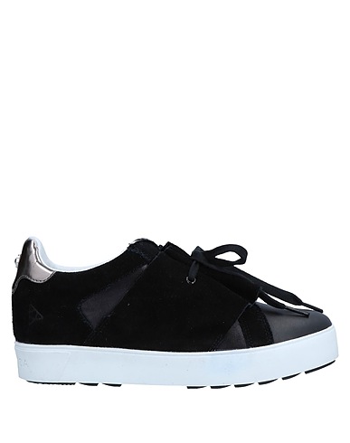 APEPAZZA Sneakers Black Leather, Textile fibers