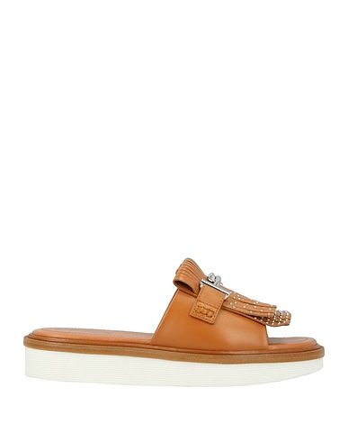 TOD'S Sandals Tan Leather