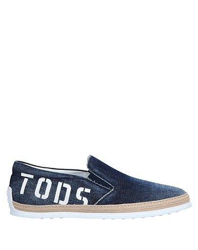 TOD'S Espadrilles Blue Textile fibers, String