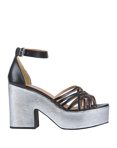 JANET SPORT Sandals Black Leather