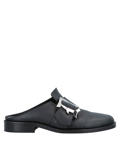 DONDUP Mules and clogs Black Soft Leather