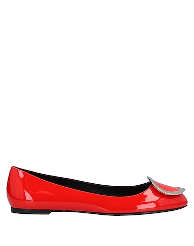 ROGER VIVIER Ballet flats Red Soft Leather